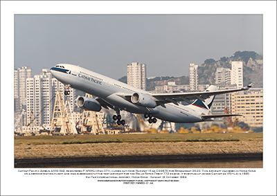 F-WWKU- Cathay Pacific Airbus A330-342  (Msn 71) - 01