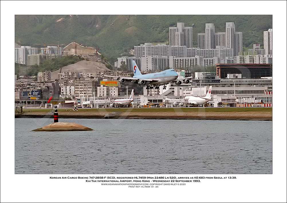 HL7459 - Korean Air Boeing 747-2B5B F (SCD)  (Msn 22486 Ln 520) - 01