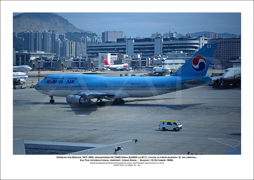 HL7469 - Korean Air Boeing 747-3B5  (Msn 22489 Ln 611) - 01