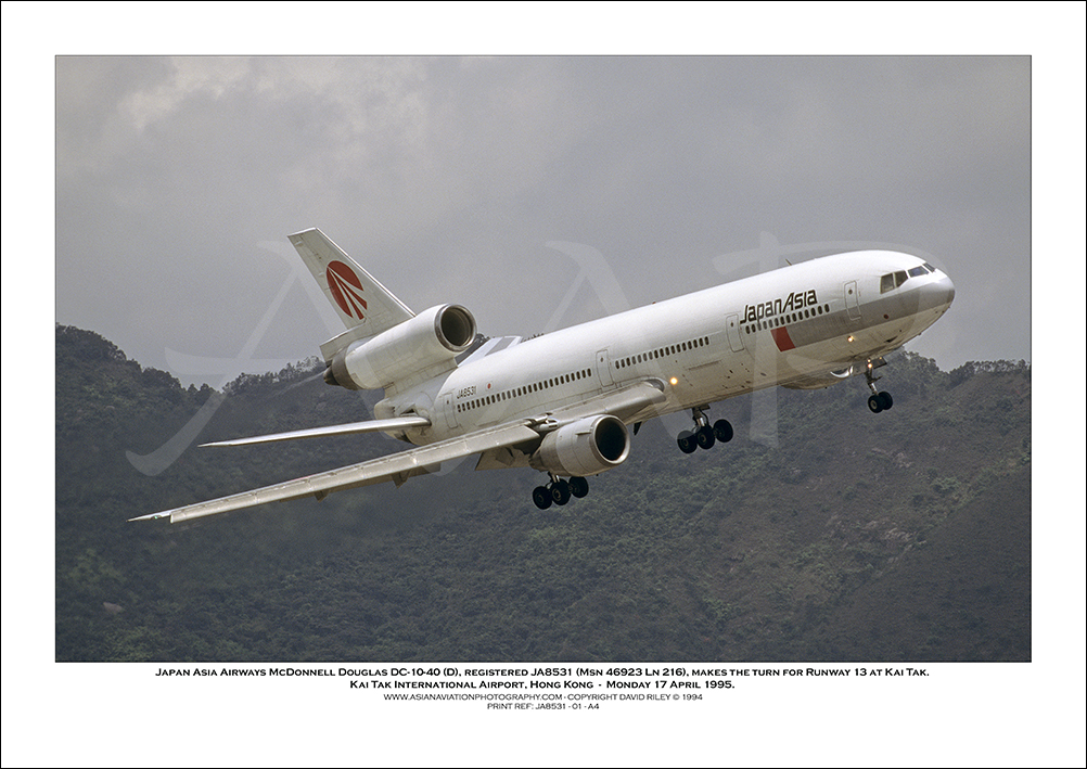JA8531 - Japan Asia Airways  McDonnell Douglas DC-10-40 (D) (Msn 46923 Ln 216) - 01