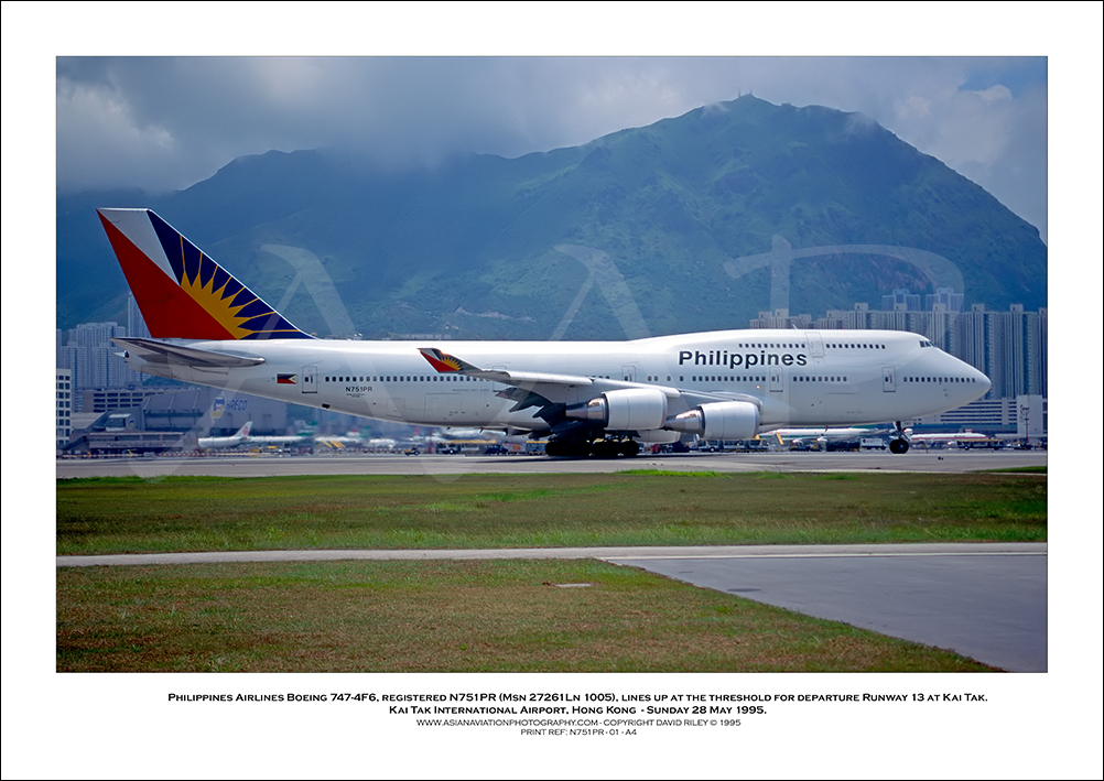 N751PR - Philippine Airlines Boeing 747-4F6  (Msn 27261 Ln 1005) - 01