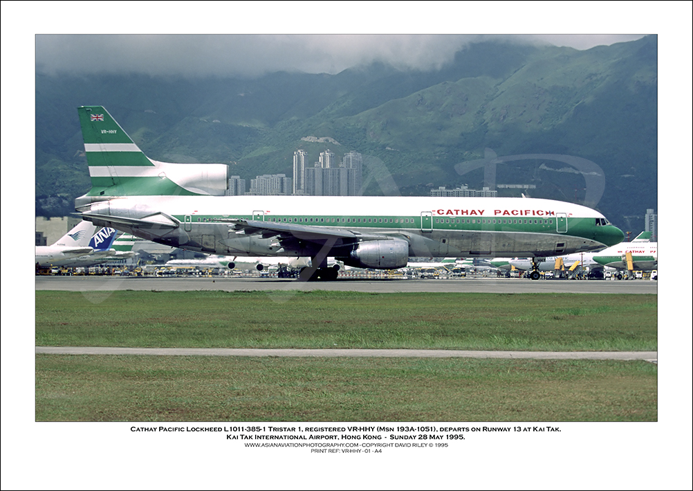 VR-HHY- Cathay Pacific  Lockheed L1011-385-1 Tristar 1  (Msn 193A-1051) - 01