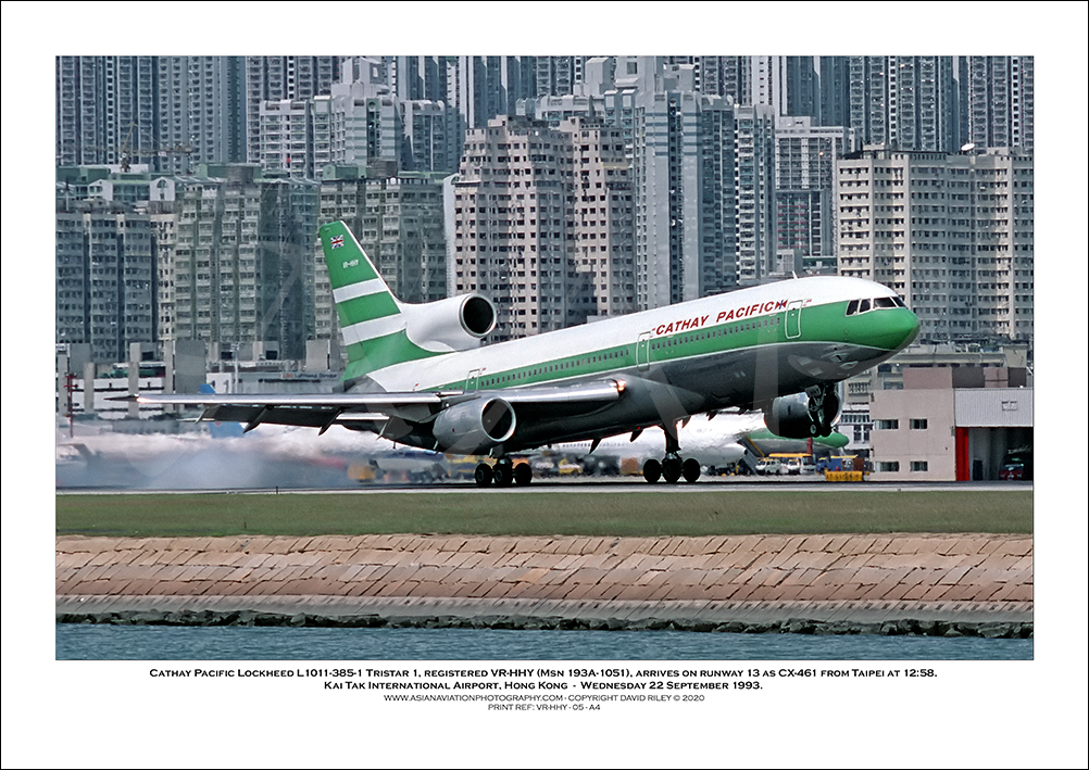 VR-HHY- Cathay Pacific  Lockheed L1011-385-1 Tristar 1  (Msn 193A-1051) - 05