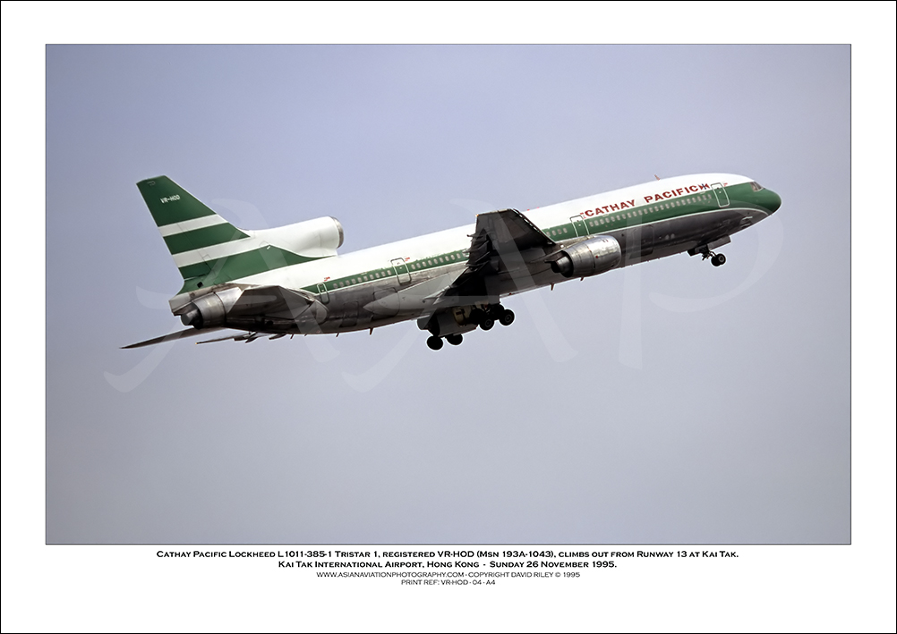 VR-HOD- Cathay Pacific  Lockheed L1011-385-1 Tristar 1 (Msn 193A-1043) - 04