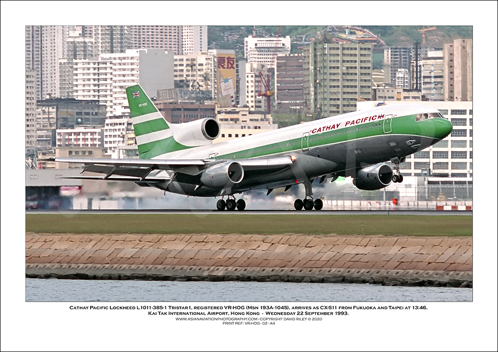 VR-HOG - Cathay Pacific  Lockheed L1011-385-1 Tristar 1 (Msn 193A-1045) - 02