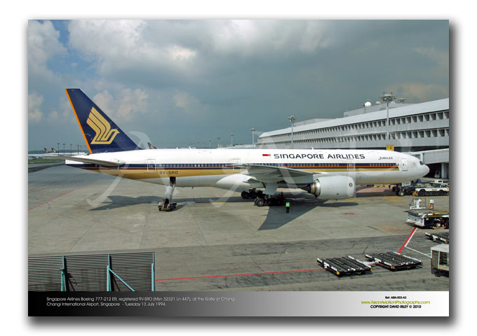 ASIA-003 - Singapore Airlines Boeing 777-212 ER - 9V-SRO (Msn 32321 Ln 447)