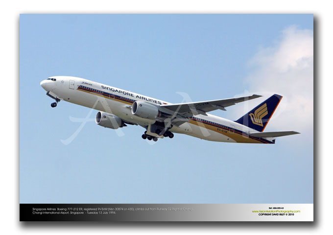 ASIA-005 - Singapore Airlines Boeing 777-212 ER - 9V-SVM (Msn 30874 Ln 430)