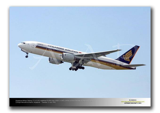 ASIA-006 - Singapore Airlines Boeing 777-212 ER - 9V-SRO (Msn 32321 Ln 447)