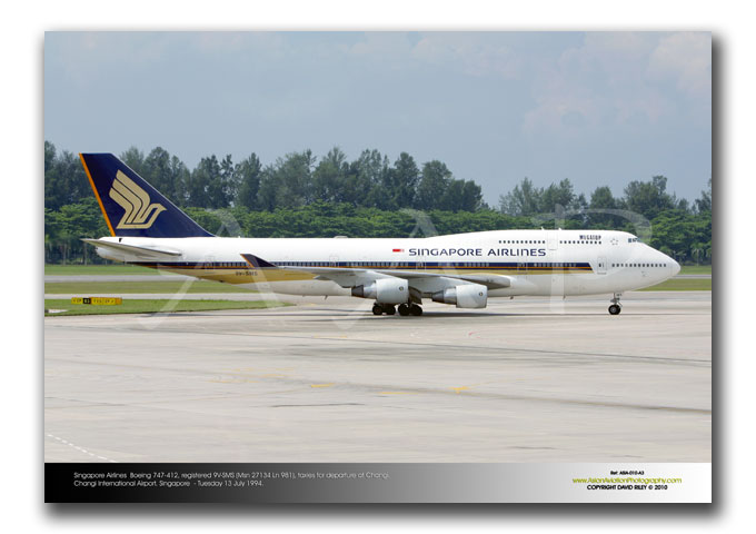 ASIA-010 - Singapore Airlines Boeing 777-212 ER - 9V-SMS (Msn 27134 Ln 981)