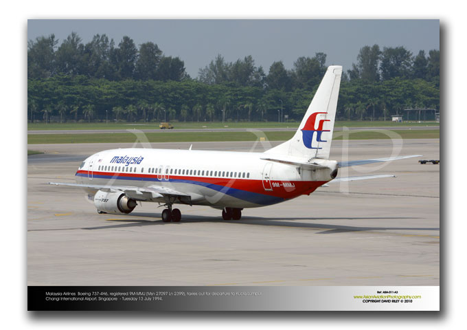ASIA-011 - Malaysia Airlines  Boeing 737-4H6 - 9M-MMJ (Msn 27097 Ln 2399),