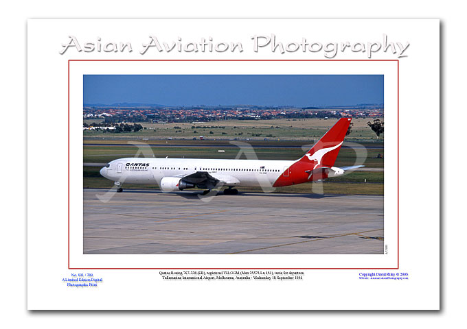 AU-005 - Qantas Boeing 767-338 ER - VH-OGM ( Msn 25575 Ln 451 )
