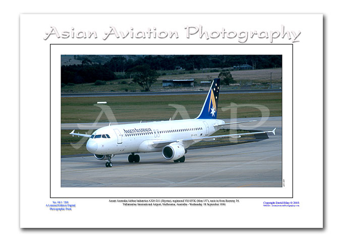 AU-009 - Ansett Australia Airbus A320-211 Skystar - VH-HYK ( Msn 157 )