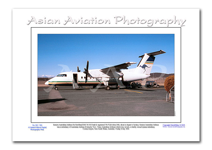 AU-012 - Eastern Australian DHC-8-102 Dash 8 - VH-TQR ( Msn 208 )