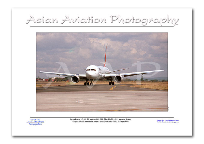 AU-014 - Qantas B767-338ER - VH-OGL ( Msn 25363 Ln 402 )