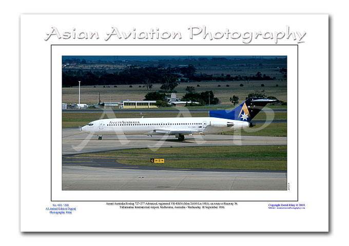 AU-019 - Ansett Australia Boeing 727-277 Advanced - VH-RMN ( Msn 21695 Ln 1481 )