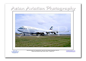 AU-031 - Cathay Pacific Boeing 747-467 - B-HOU ( Msn 24925 Ln 834 )