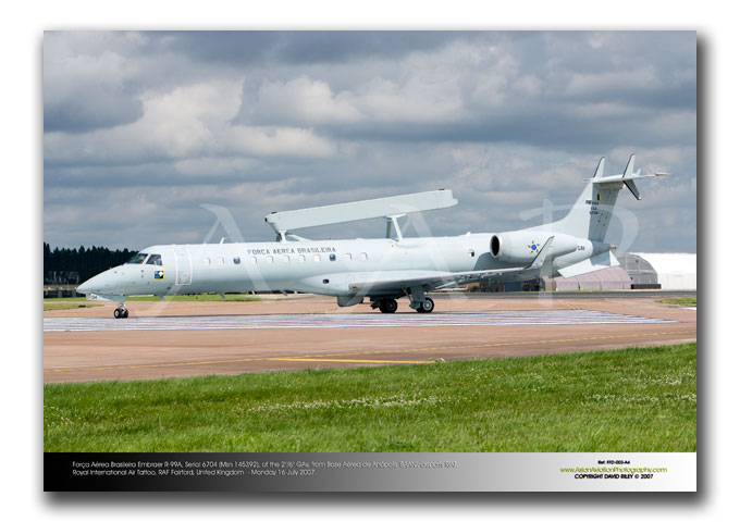 FFD-003 - For�a A�rea Brasileira Embraer R-99A - Serial 6704 (Msn 145392)