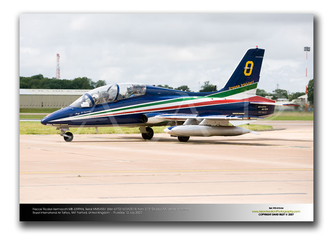 FFD-010 - Frecce Tricolori Aermacchi MB-339PAN - Serial MM54551 (Msn 6772/167/AD018)