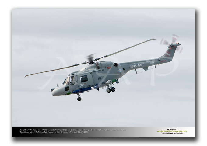 FFD-021 - Royal Navy Westland Lynx HAS3S - Serial XZ693 (Msn 122)