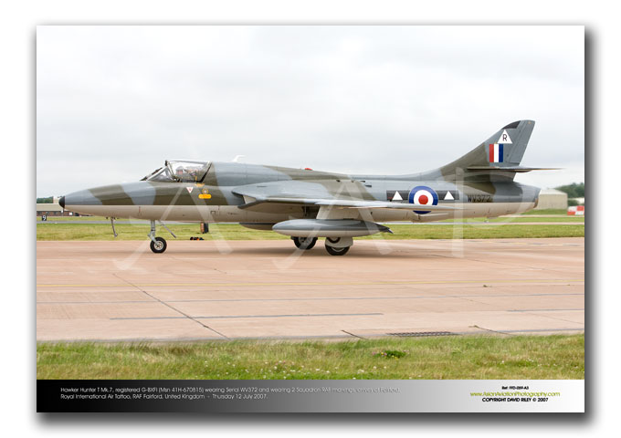 FFD-059 - Hawker Hunter T Mk.7 - registered G-BXFI (Msn 41H-670815)