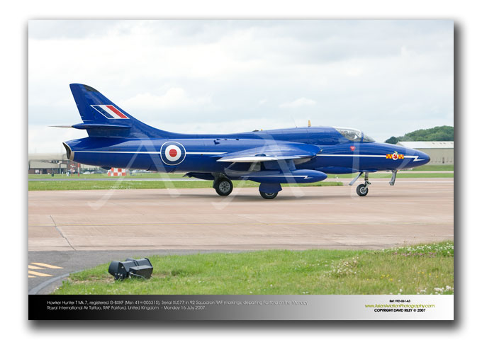 FFD-061 - Hawker Hunter T Mk.7 - registered G-BXKF (Msn 41H-003315)