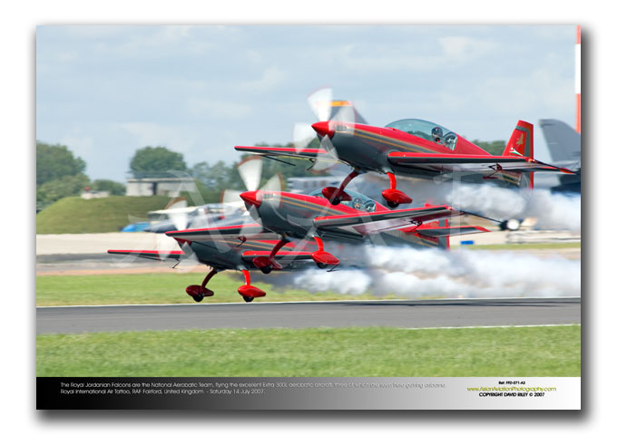 FFD-071 - The Royal Jordanian Falcons flying the excellent Extra 300L aerobatic aircraft