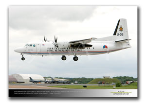 FFD-116 - Royal Netherlands Air Force Fokker 50 - Serial U-06 (Msn 20287)