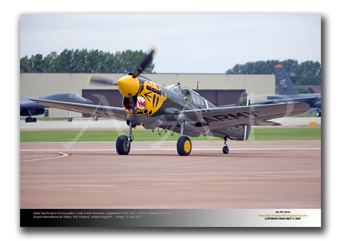 FFD-150 - Peter Teichman�s immaculate Curtiss P-40N Warhawk - registered G-KITT (Msn 31423)