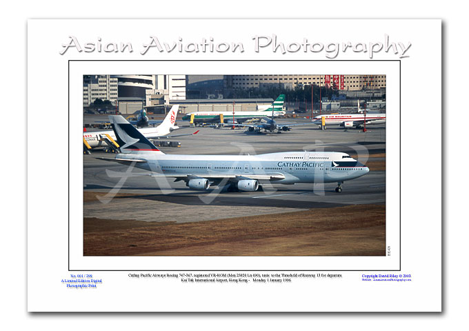 HK-020 - Cathay Pacific Boeing 747-367 - VR-HOM ( Msn 23920 Ln 690 )