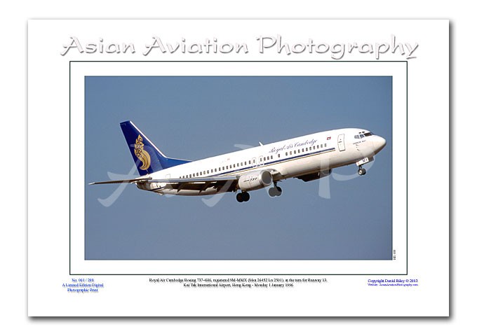 HK-088 - Royal Air Cambodge Boeing 737-4H6 - 9M-MMX ( Msn 26452 Ln 2501 )