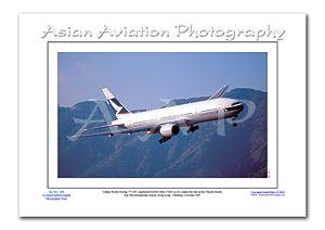 HK-095 - Cathay Pacific Boeing 777-267 - VR-HND ( Msn 27264 Ln 31 )