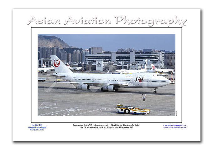 HK-110 - Japan Airlines Boeing 747-246B - JA8104 ( Msn 19823 Ln 116 )