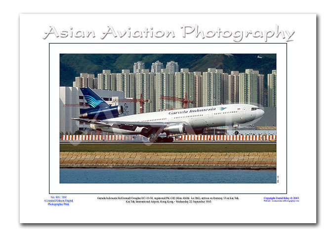 HK-130 - Garuda Indonesia McDonnell Douglas DC-10-30 - PK-GIF ( Msn 46686  Ln 286 )