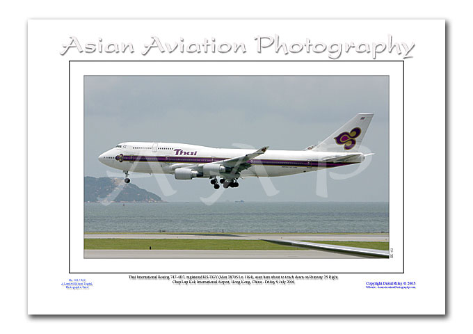 HK-152 - Thai Airways International Boeing 747-4D7 - HS-TGY ( Msn 28705 Ln 1164 )