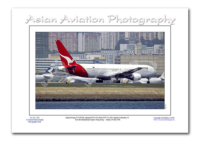 HK-163 - Qantas Boeing 767-338 ER - VH-OGO ( Msn 25577 Ln 550 )