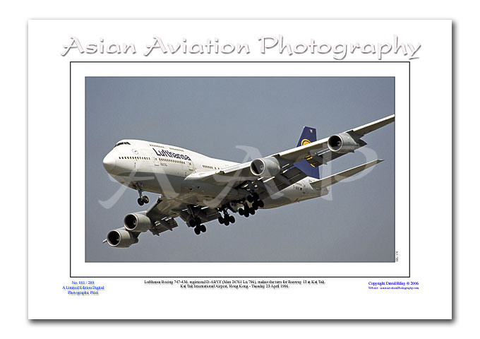 HK-178 - Lufthansa Boeing 747-430 - D-ABYF ( Msn 24761 Ln 796 )