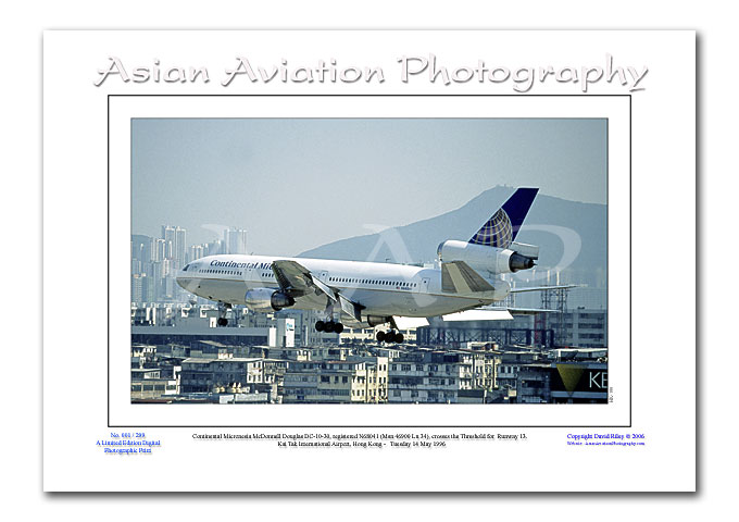 HK-180 - Continental Micronesia McDonnell Douglas DC-10-30 - N68041 ( Msn 46900 Ln 34 )