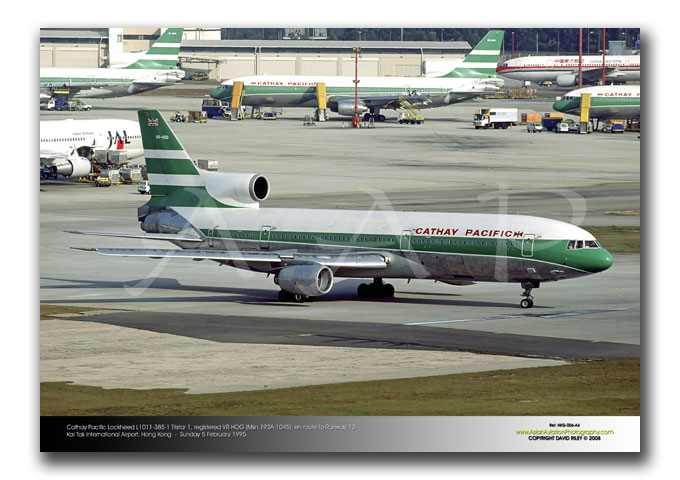 HKG-006 - Cathay Pacific Lockheed L1011-385-1 Tristar 1 - VR-HOG (Msn 193A-1045)