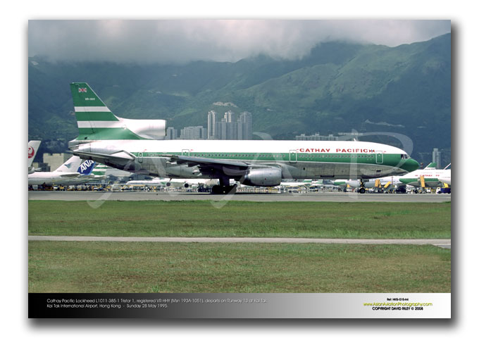 HKG-010 - Cathay Pacific Lockheed L1011-385-1 Tristar 1 - VR-HHY (Msn 193A-1051)