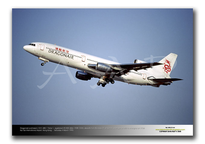 HKG-013 - Dragonair Lockheed L1011-385-1 Tristar 1 - VR-HMW (Msn 193N-1094)