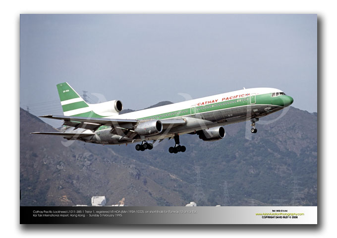 HKG-014 - Cathay Pacific Lockheed L1011-385-1 Tristar 1 - VR-HOA (Msn 193A-1022)