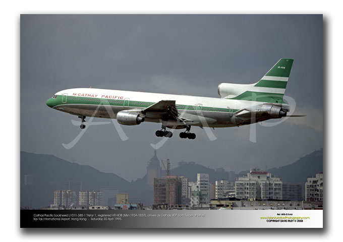 HKG-015 - Cathay Pacific Lockheed L1011-385-1 Tristar 1 - VR-HOB (Msn 193A-1037)