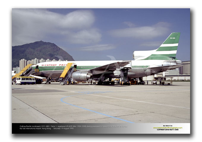 HKG-017 - Cathay Pacific Lockheed L1011-385-1 Tristar 1 - VR-HOD (Msn 193A-1043)
