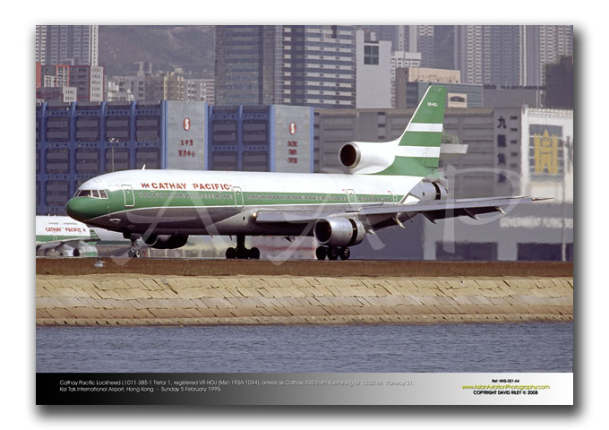 HKG-021 - Cathay Pacific Lockheed L1011-385-1 Tristar 1 - VR-HOJ (Msn 193A-1044)