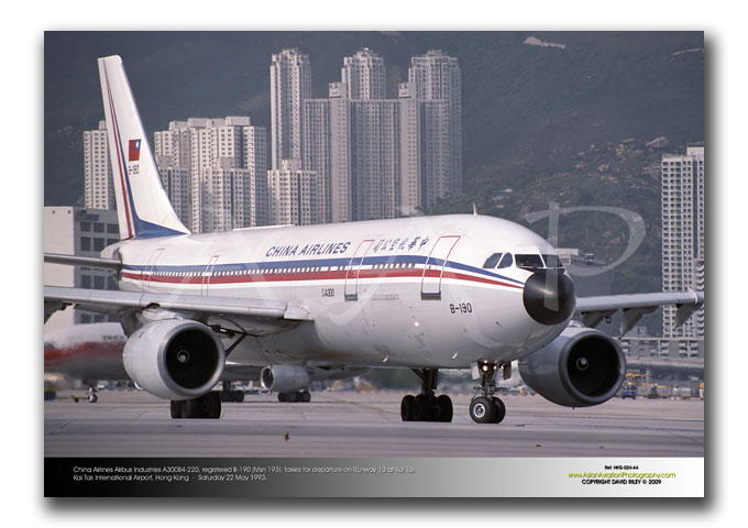HKG-024 - China Airlines Airbus Industries A300B4-220 - B-190 (Msn 193)