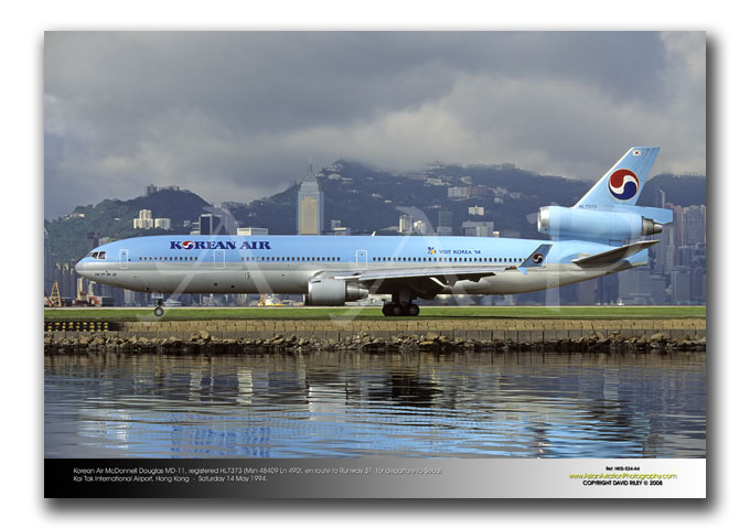 HKG-034 - Korean Air McDonnell Douglas MD-11 - HL7373 (Msn 48409 Ln 490)