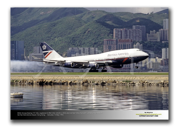 HKG-047 - British Airways Boeing 747-436 - G-BNLT (Msn 24630 Ln 842)