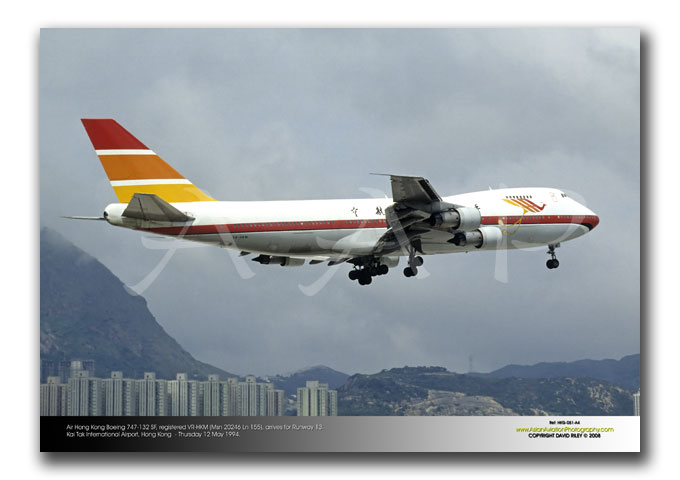 HKG-051 - Air Hong Kong Boeing 747-132 SF - VR-HKM (Msn 20246 Ln 155)
