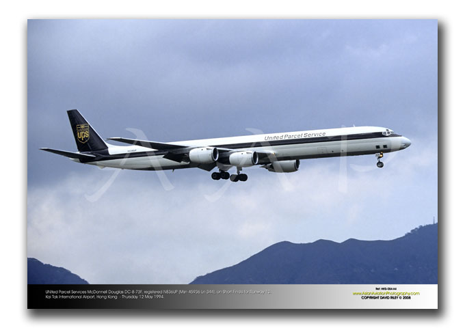 HKG-054 - United Parcel Services McDonnell Douglas DC-8-73F - N836UP (Msn 45936 Ln 344)