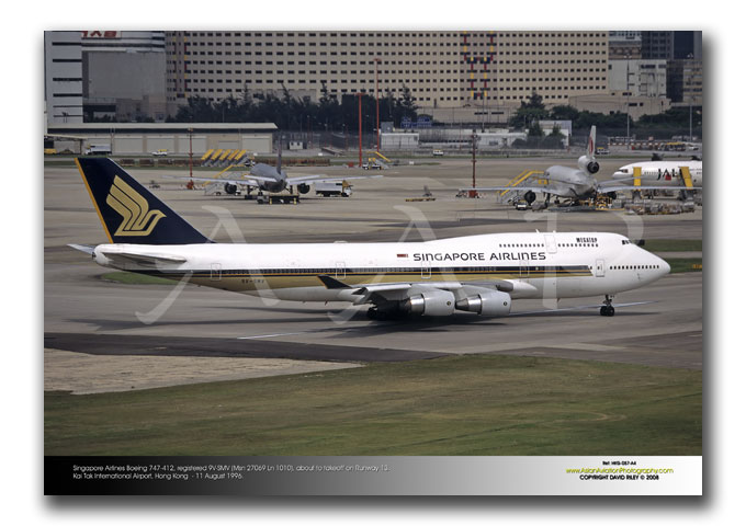 HKG-057 - Singapore Airlines Boeing 747-412 - 9V-SMV (Msn 27069 Ln 1010)